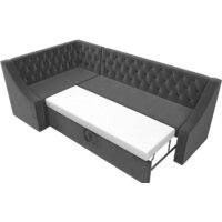 Лига диванов Мерлин левый 109428L (велюр, серый) Image #6