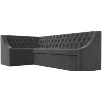 Лига диванов Мерлин левый 109428L (велюр, серый) Image #3