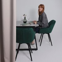 Lepremo AV 1208 HPL+МДФ раздвижной 1200-1600x800 (мрамор марквина синий/черный) Image #22