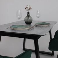 Lepremo AV 1208 HPL+МДФ раздвижной 1200-1600x800 (мрамор марквина синий/черный) Image #20