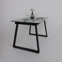 Lepremo AV 1208 HPL+МДФ раздвижной 1200-1600x800 (мрамор марквина синий/черный) Image #18