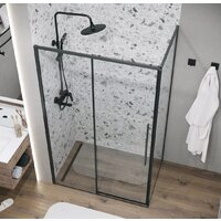 Grossman Galaxy 80x195 200.K33.01.80.21.00 (черный матовый/стекло прозрачное) Image #8