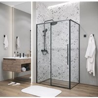 Grossman Galaxy 80x195 200.K33.01.80.21.00 (черный матовый/стекло прозрачное) Image #6