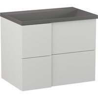 Lauter Тумба под умывальник Nelli 70 (бело-серый п/мат)