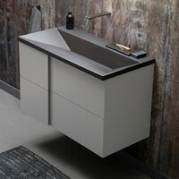 Lauter Тумба под умывальник Nelli 70 (бело-серый п/мат) Image #3