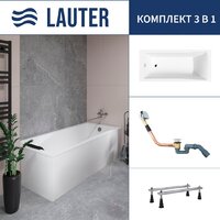 Lauter Aurora 170x75 21010075 (с ножками и сифоном 21Y11010 хром)