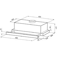 Кухонная вытяжка Krona Kamilla F 450 white КА-00009804 (белый) - Превью изображения №16 — Интернет-Магазин TECNO.BY