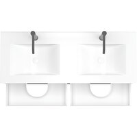 ЗОВ Тумба с умывальником Парма 120 P120LWP0MWMC1B-OL120 (белый матовый) Image #2