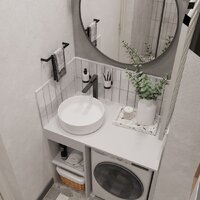  ЗОВ Тумба под умывальник Стамбул 100 S100LWP0LWPWM (белый) - Превью изображения №3 — Интернет-Магазин TECNO.BY