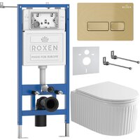 Roxen Royal Matt в комплекте с инсталляцией StounFix Dual Fresh 6 в 1 968227 (кнопка: брашированное золото) Image #2