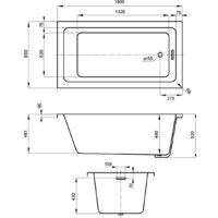 Wellsee FreeDom 2.0 180x85 233003000 (встраиваемая ванна белый глянец) Image #8