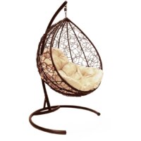 M-Group Капля 11020201 (коричневый ротанг/бежевая подушка)