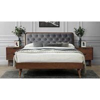 Halmar Cassidy 200x160 (серый/орех) Image #3