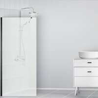 Saniteco Walk-In SN-W6TB90 (90x200, прозрачное стекло, черный профиль) Image #6