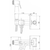 Гигиенический душ Lemark Solo LM7165BL - Превью изображения №2 — Интернет-Магазин TECNO.BY