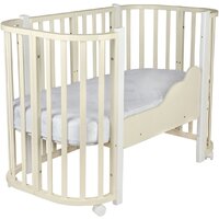 Indigo Baby Lux 3 в 1 (слоновая кость/белые стойки)
