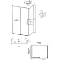 Grossman Style 100x100x195 120.K33.05.1010.21.10 (черный матовый/стекло тонированное) Image #11