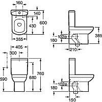 Roca Dama Senso Compacto 734151B000 + 7342518000 + ZRU9302820 Image #7