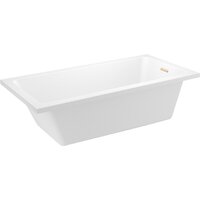 Wellsee FreeDom 2.0 165x80 23300204R (встраиваемая ванна белый глянец, сифон-автомат золото) Image #2