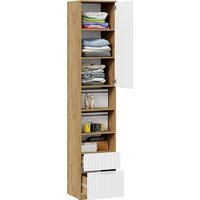 Трия Хилтон комбинированный с 1 дверью и 2 ящиками исп.2 (дуб крафт золотой/белый матовый) Image #3