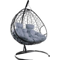 M-Group Для двоих 11450409 (черный ротанг/серая подушка)