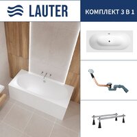 Lauter Ava 170 21208070 (с ножками и сифоном 21Y11020 хром)