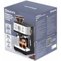 Рожковая кофеварка Sakura SA-6122 - Превью изображения №2 — Интернет-Магазин TECNO.BY