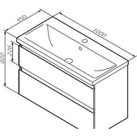 AM.PM Тумба под умывальник X-Joy M85AFHX1002WG Image #9
