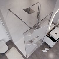 Niagara NG-660-90 90x195 (хром/прозрачное стекло) Image #8