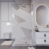 Niagara NG-660-90 90x195 (хром/прозрачное стекло) Image #6