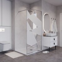 Niagara NG-660-90 90x195 (хром/прозрачное стекло) Image #7