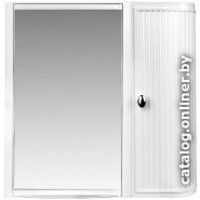 Berossi Шкаф с зеркалом ВК Hilton Premium (правый, снежно-белый)