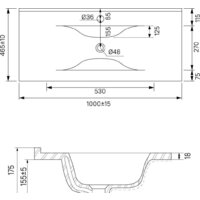 Умывальник IDDIS Optima Home 0131000i28 - Превью изображения №3 — Интернет-Магазин TECNO.BY