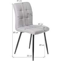 Mio Tesoro Вивьен DC-140C (серый/хром) Image #3