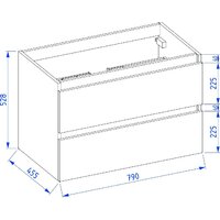 Lauter Тумба под умывальник Mia 80 (графит) Image #18
