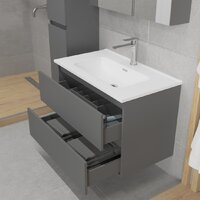 Lauter Тумба под умывальник Mia 80 (графит) Image #8