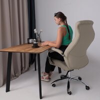 AksHome Mastif (натуральная кожа, бежевый) Image #11