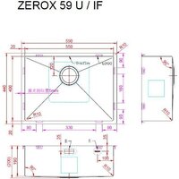 Кухонная мойка ZorG Zerox 59 U / IF PVD Gold - Превью изображения №4 — Интернет-Магазин TECNO.BY