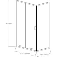 Душевой уголок IVA E3SB128T - Превью изображения №3 — Интернет-Магазин TECNO.BY