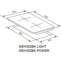 Варочная панель Meferi MEH302BK Power - Превью изображения №10 — Интернет-Магазин TECNO.BY