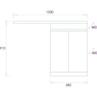 Onika Тумба под умывальник Нова 58 (105802) - Превью изображения №6 — Интернет-Магазин TECNO.BY