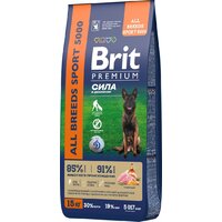 Brit Premium Dog Adult Sport 5000 с курицей 15 кг Image #4