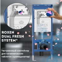 Инсталляция для унитаза Roxen StounFix Dual Fresh 710200 с удлиненными креплениями в комплекте и встр. контейнером для гигиенических таблеток (аромадозатор) - Превью изображения №9 — Интернет-Магазин TECNO.BY