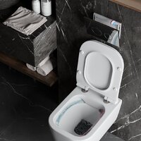 Инсталляция для унитаза Roxen StounFix Dual Fresh 710200 с удлиненными креплениями в комплекте и встр. контейнером для гигиенических таблеток (аромадозатор) - Превью изображения №8 — Интернет-Магазин TECNO.BY