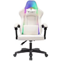 Игровое (геймерское) кресло Knight Wolf RGB (белый) - Превью изображения №2 — Интернет-Магазин TECNO.BY