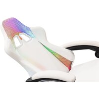 Игровое (геймерское) кресло Knight Wolf RGB (белый) - Превью изображения №8 — Интернет-Магазин TECNO.BY