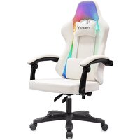 Игровое (геймерское) кресло Knight Wolf RGB (белый) - Превью изображения №3 — Интернет-Магазин TECNO.BY