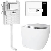 Roxen Antares в комплекте с инсталляцией Attach 5 в 1 967038 (кнопка: хром глянцевый)