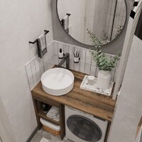  ЗОВ Тумба под умывальник Стамбул 100 S100LAW0LAWWM (аттик) - Превью изображения №3 — Интернет-Магазин TECNO.BY
