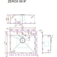 Кухонная мойка ZorG Zerox 59 IF Steel - Превью изображения №4 — Интернет-Магазин TECNO.BY
